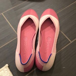 Rothy’s pink captoe, size 9.5, only worn in house